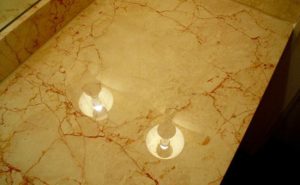 Damaged Marble Vanity Top Restored